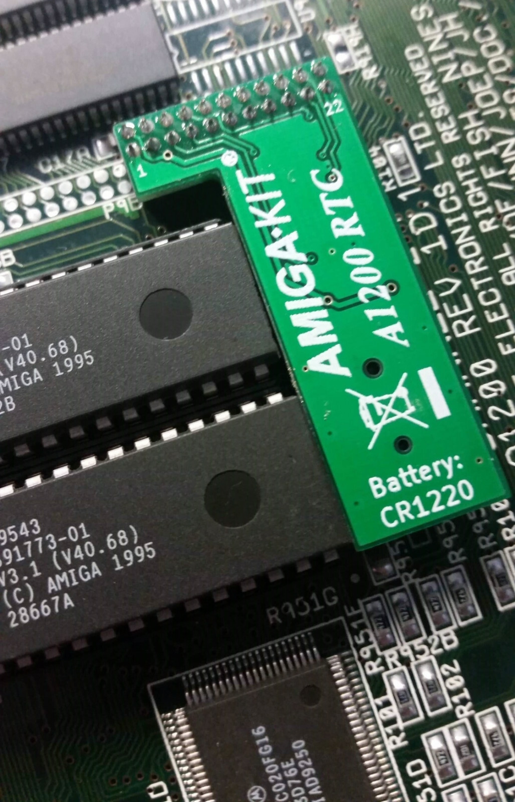 A1200 REAL TIME CLOCK MODULE RTC FOR COMMODORE AMIGA 1200 NEW AMIGA KIT 1101