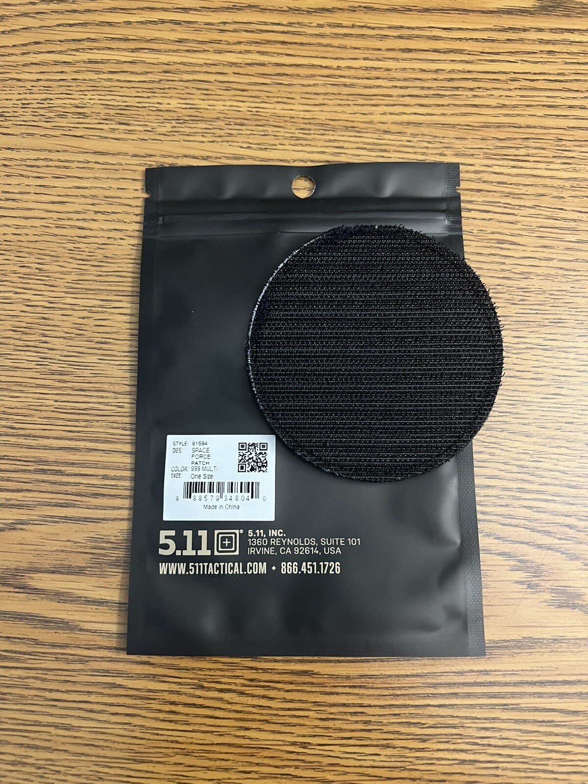 5.11 Tactical Space Force Embroidered Patch Laser Cut Hook-Back Style# 81584