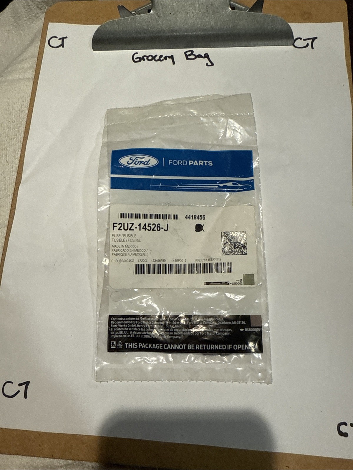 Genuine Ford Circuit Breaker Asy OEM F2UZ14526J