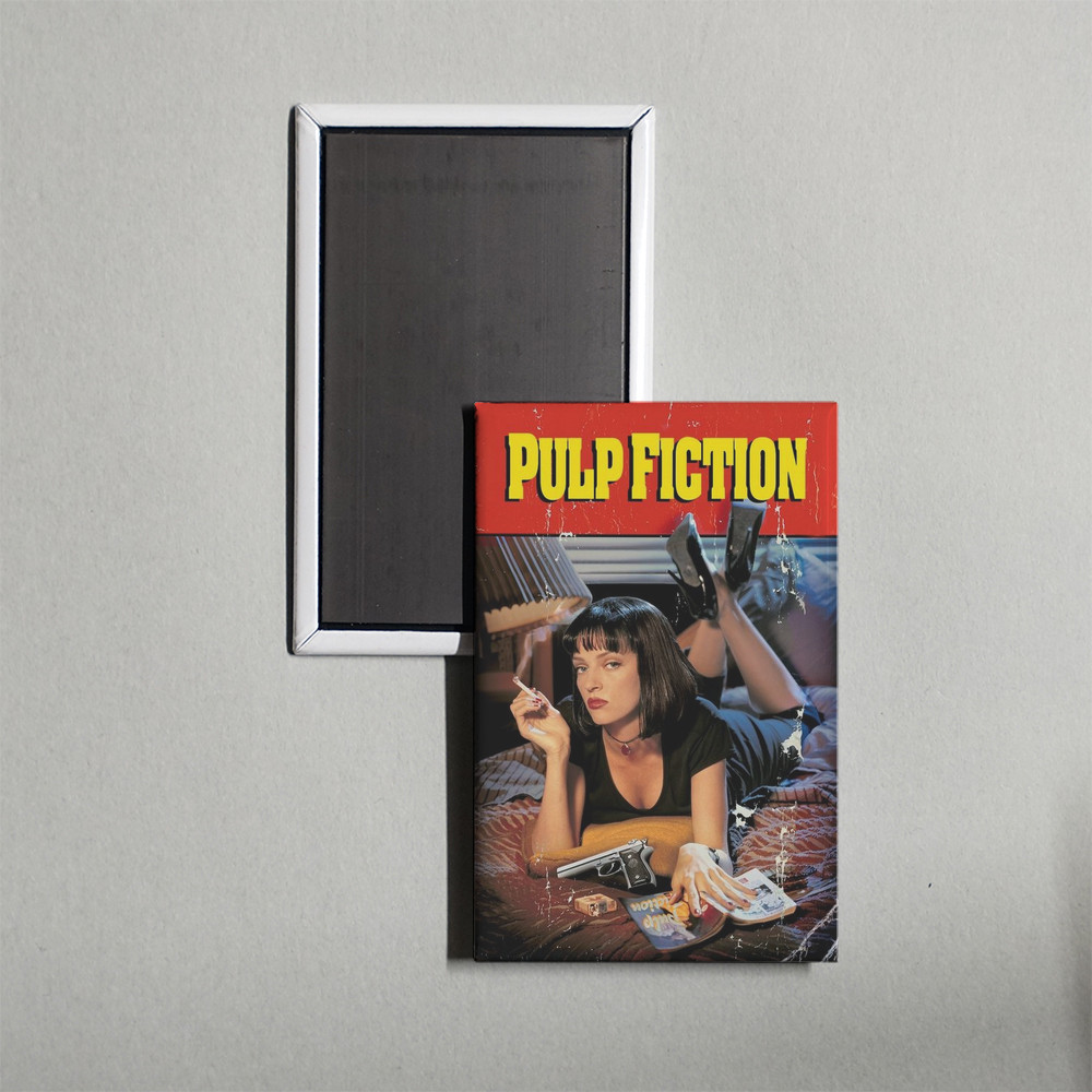 Pulp Fiction Mini Movie Poster Fridge Locker Magnet