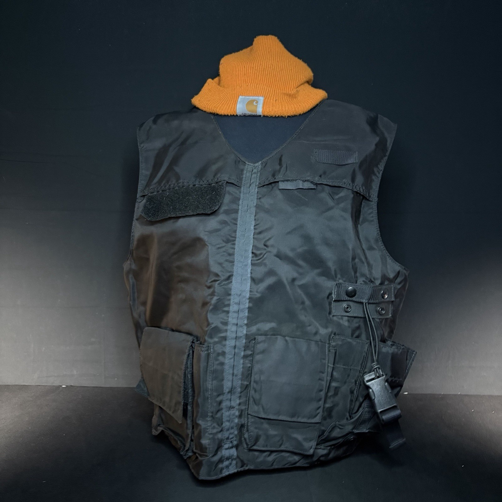 ABA Tactical Plate Carrier Vest Size XL Black With Pouches
