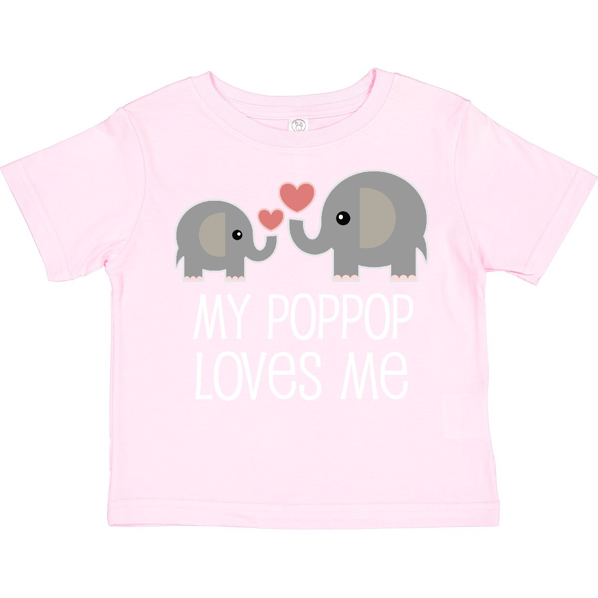 Inktastic My PopPop Loves Me Grandkids Toddler T-Shirt From Grandpa Grandchild