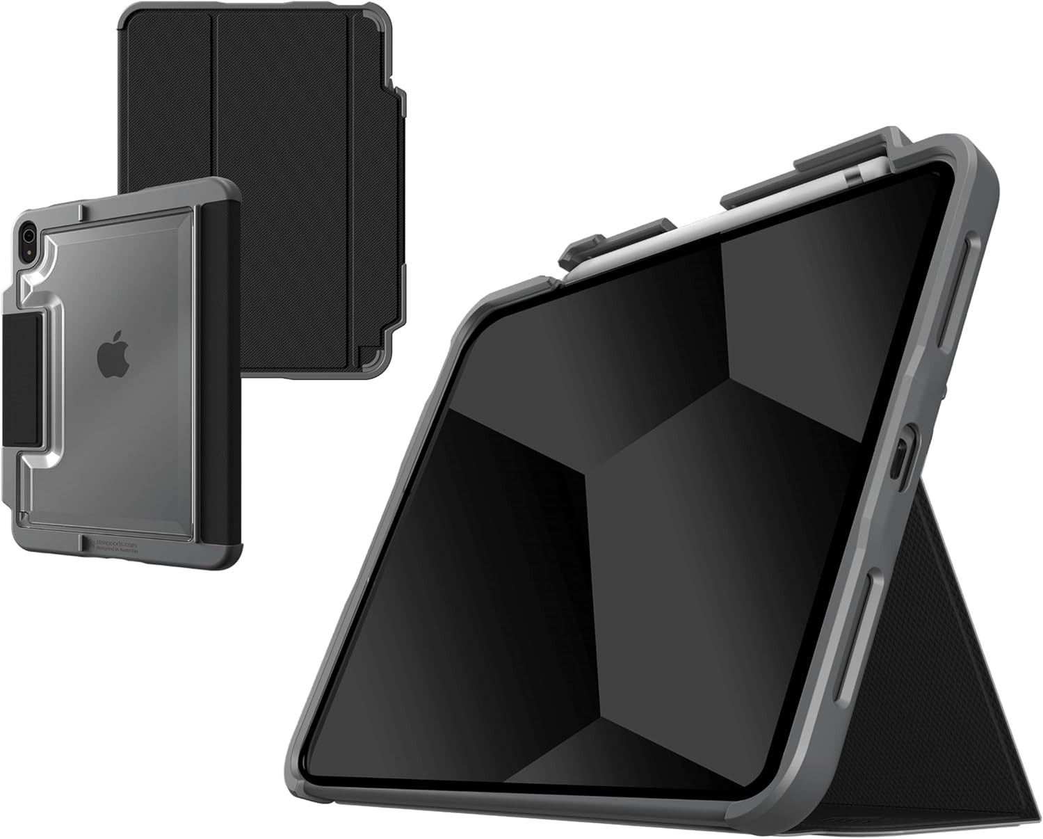 STM Dux Plus Folio Case for iPad 10th Gen 2022 Lightweight Blk STM-222-388KX-01