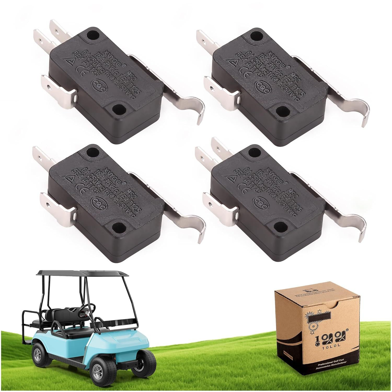 Micro Switch with 2 × 2 Prong Switches & 2 × 3 Prong Switches for Club Car DS Pr