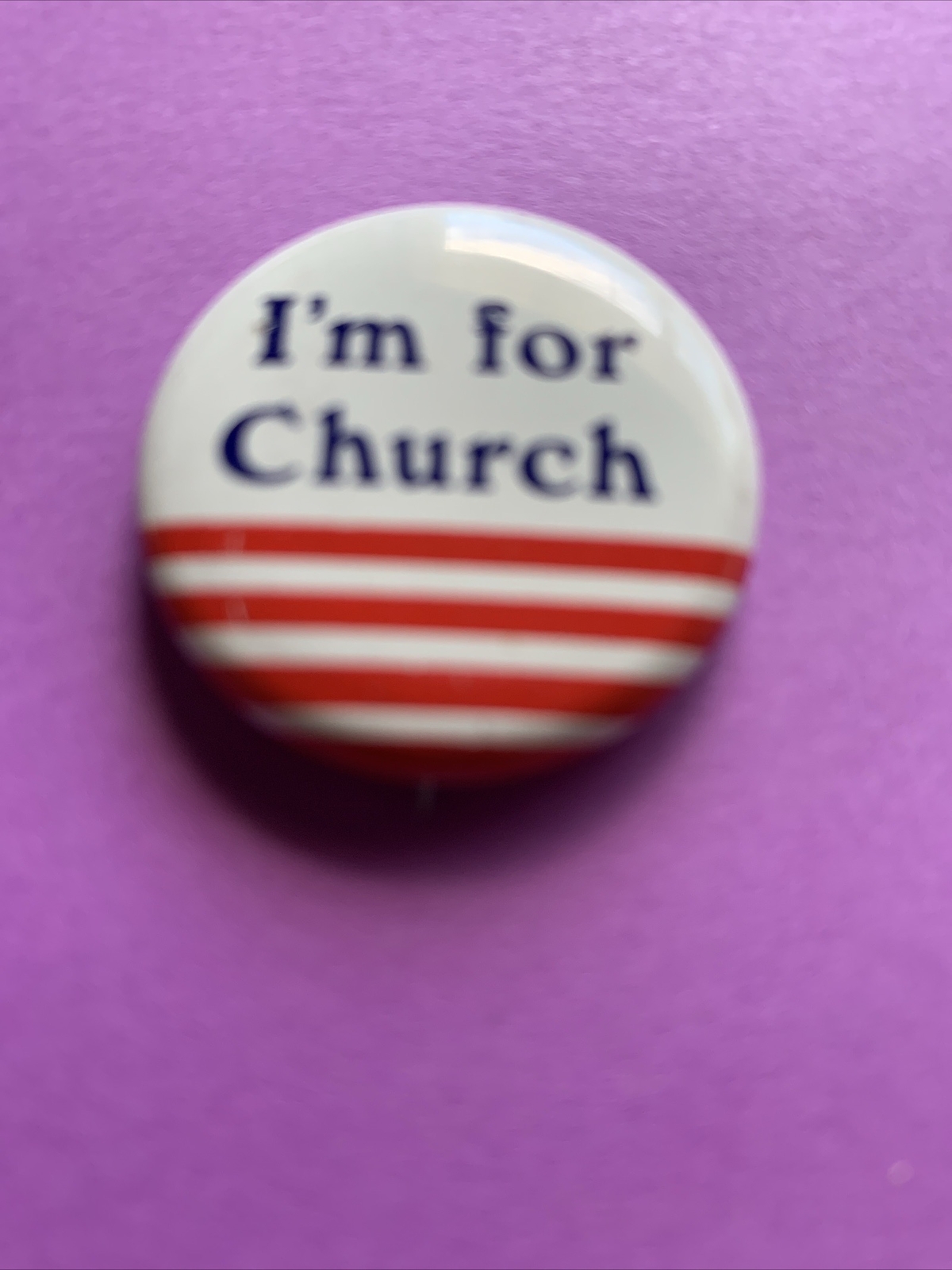 1976 Frank Church Presidential Campaign Pinback Button