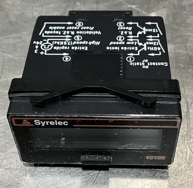 Syrelec 10108 Digital Counter 12ms 3-24V 40Hz 7209 Nos Surplus