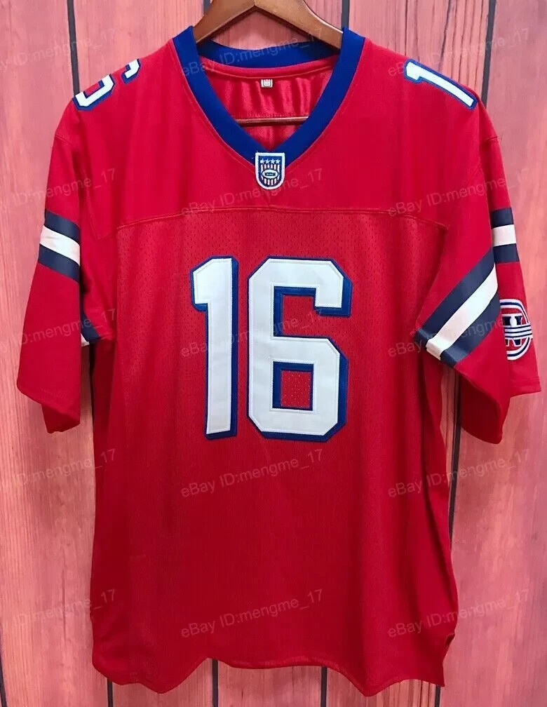 Shane Falco #16 The Replacements Football Jersey Red Stitched Hip Hop Party
