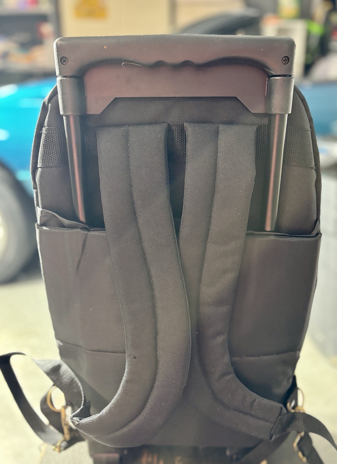 US Army Reserves Black Backpack Upright Luggage Wheeled Rolling Bag Backpack