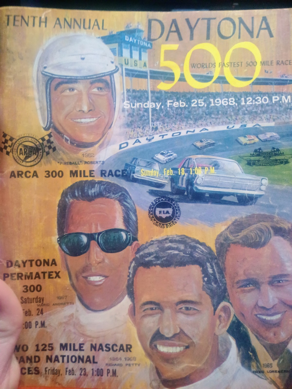 1968 10th Annual Daytona 500 Program