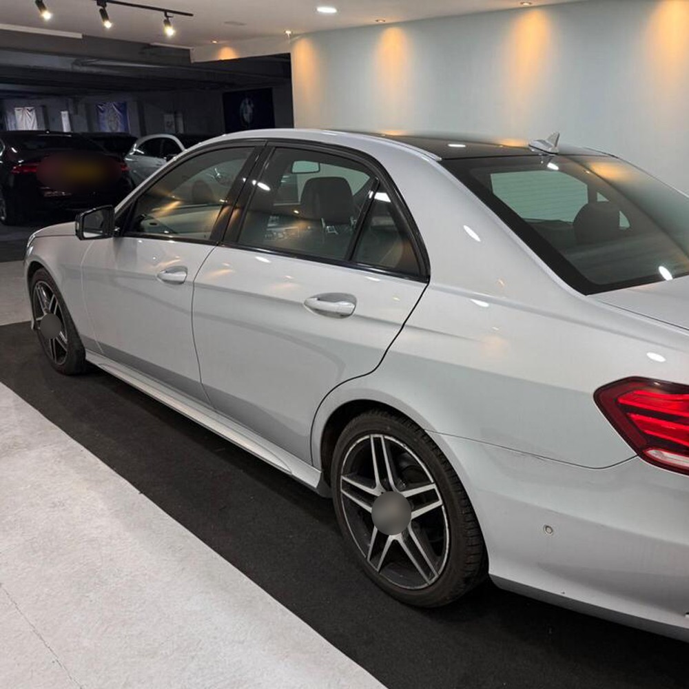 Glossy Black Chrome Delete Window Trims sticker For Benz E-Class W212 2009-2016