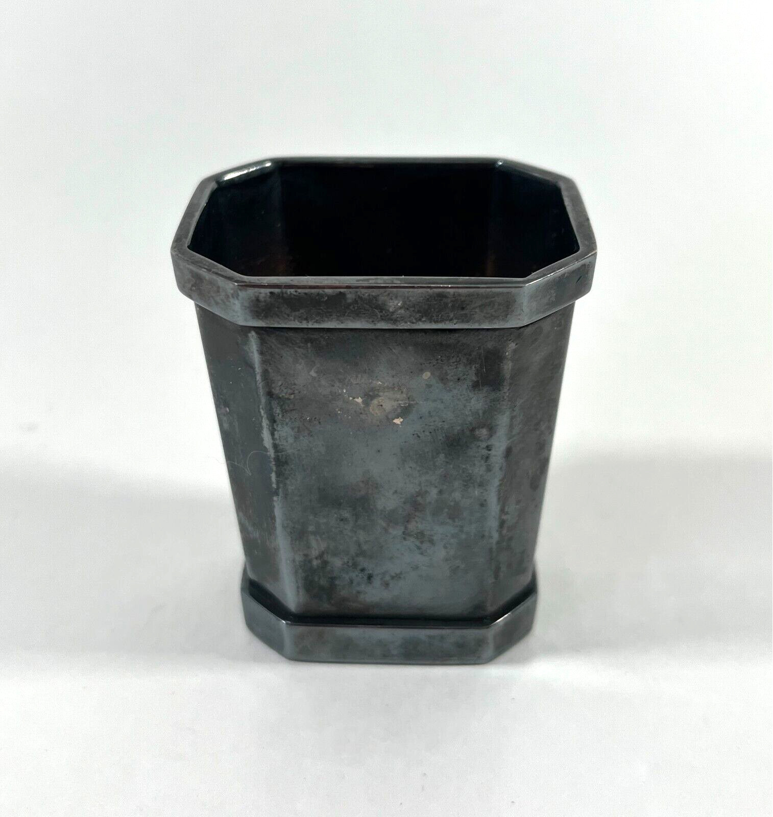 Vintage St. James Brazil Silverplate Octagonal Mini Cup 2.5"