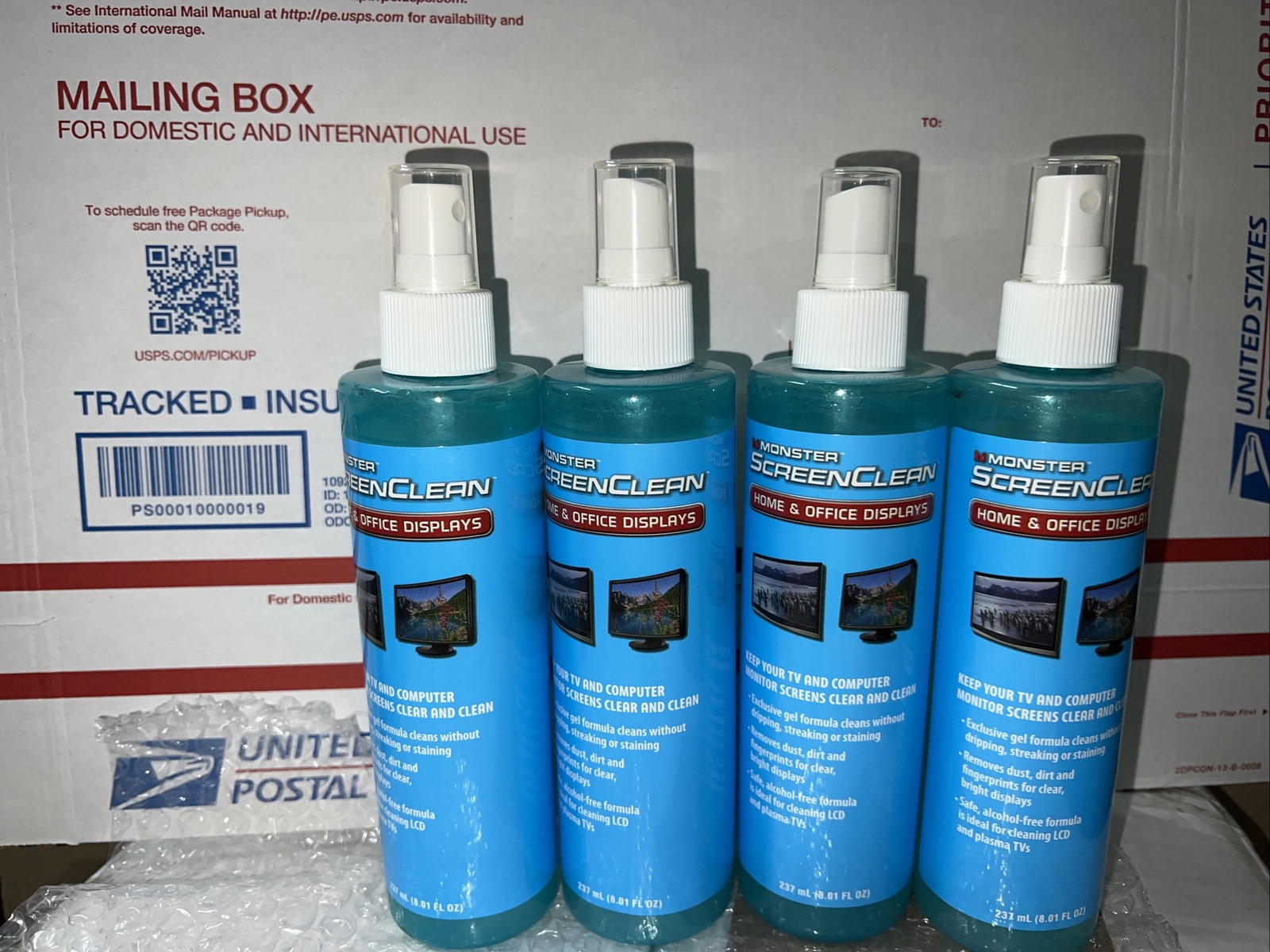 Lot of 4  NEW Monster ScreenClean Alkyl  Free Liquid Gel Cleaner 237 mL(8oz ea)