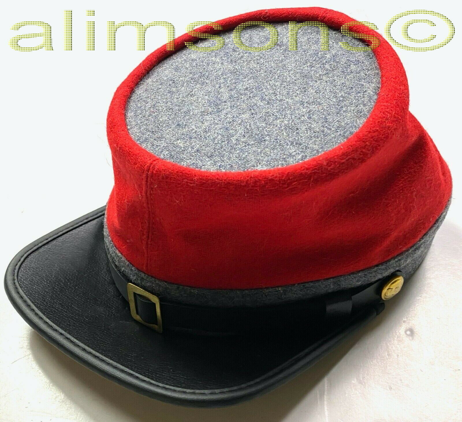 CIVIL WAR CSA CONFEDERATE ARTILLERY GREY WOOL KEPI FORAGE CAP HAT-ALL SIZES!
