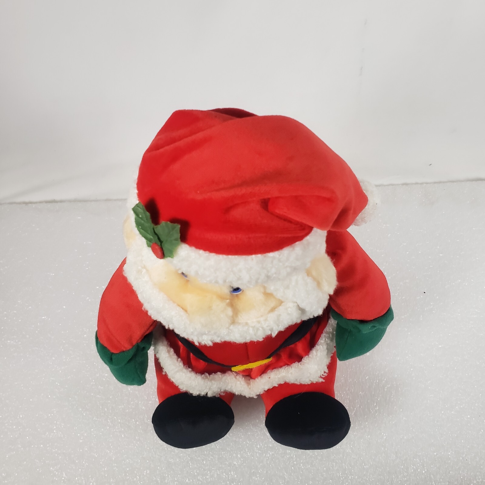 Christmas Santa Claus Singing Moving Plush (DOES NOT MOVE) Push Belly Decorative