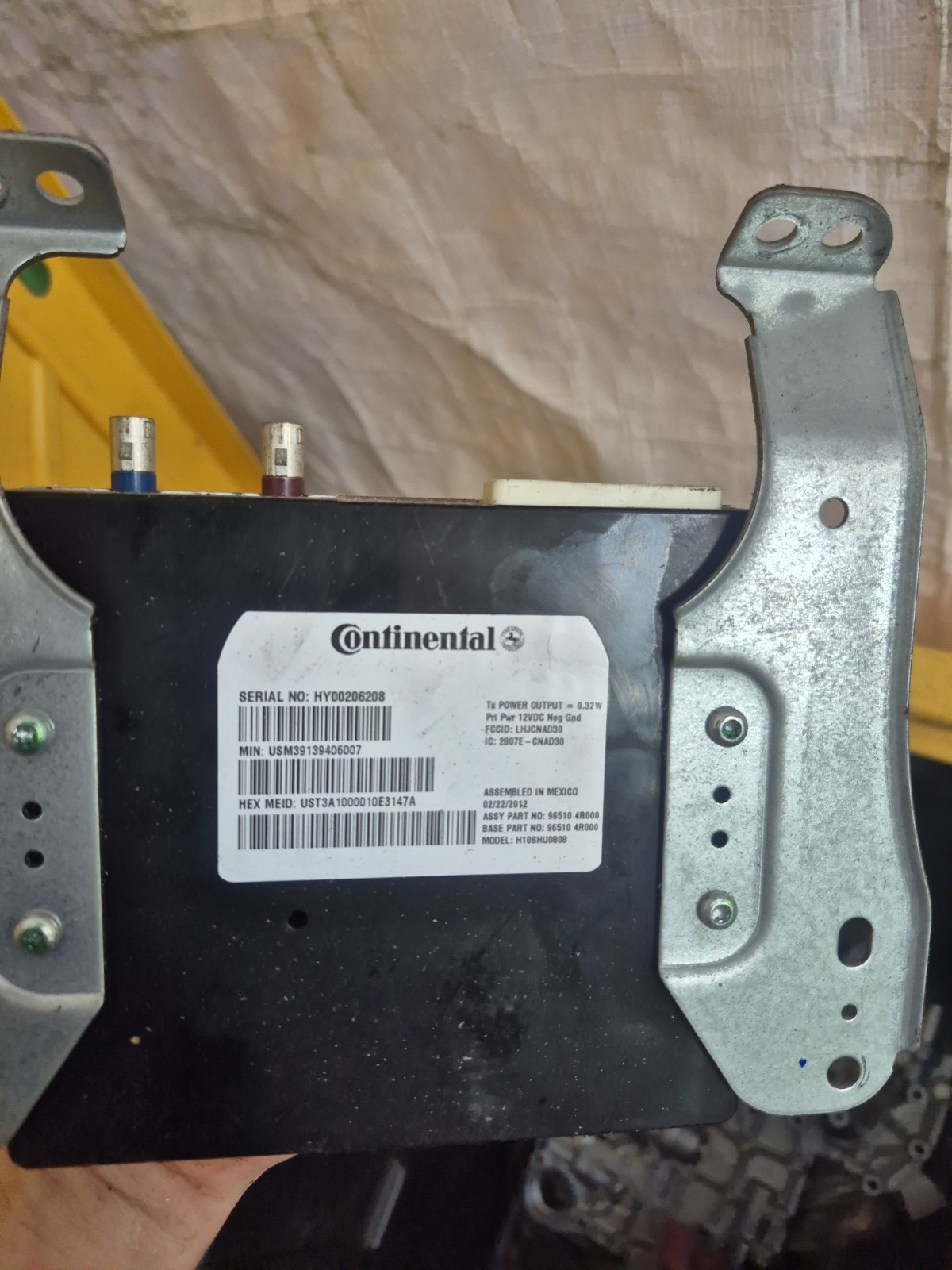 2013 Hyundai Sonata Communication Control Module 96510-3Q050 OEM