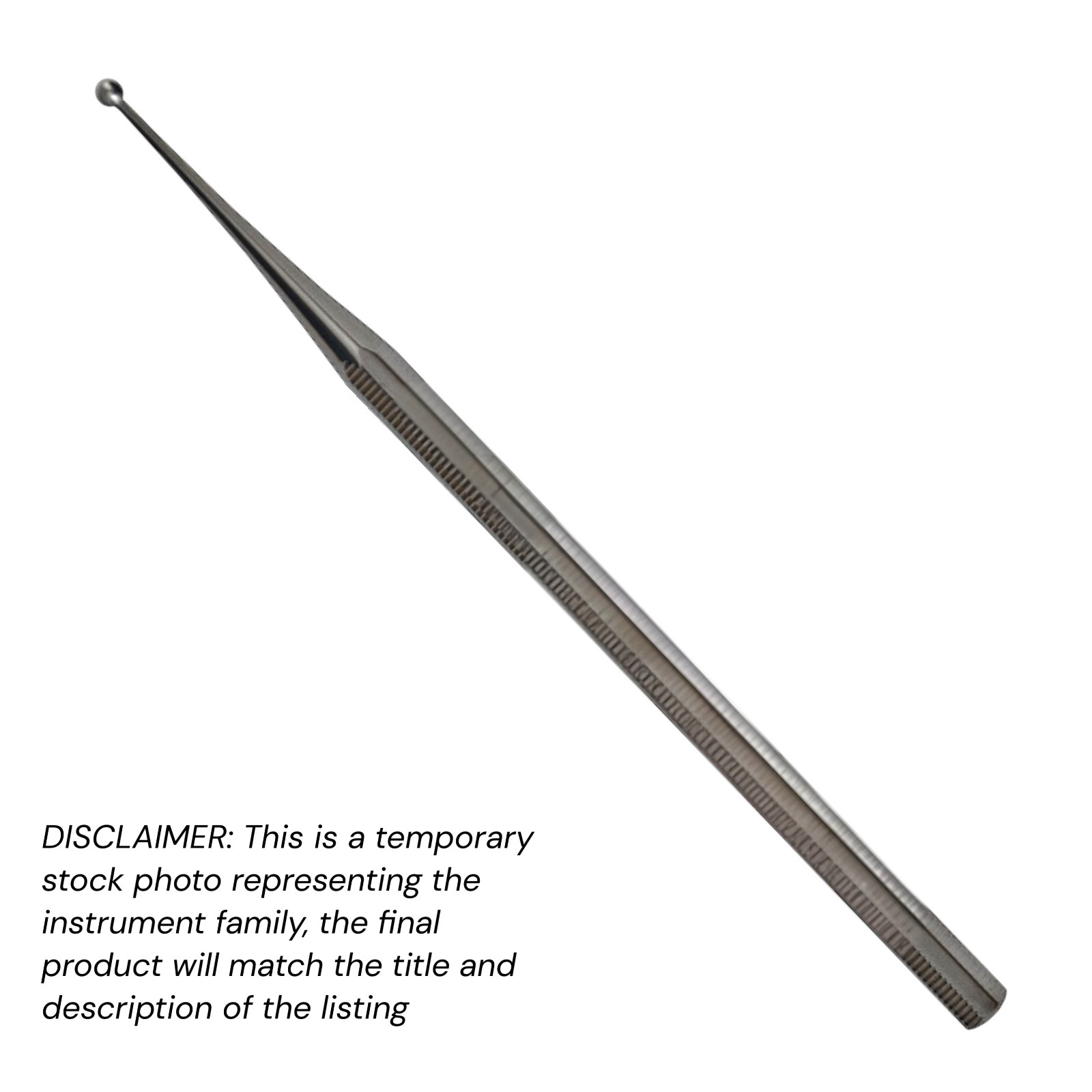 Excavator Curette, 5.5", Single Ended, 2x2 mm, With Hole