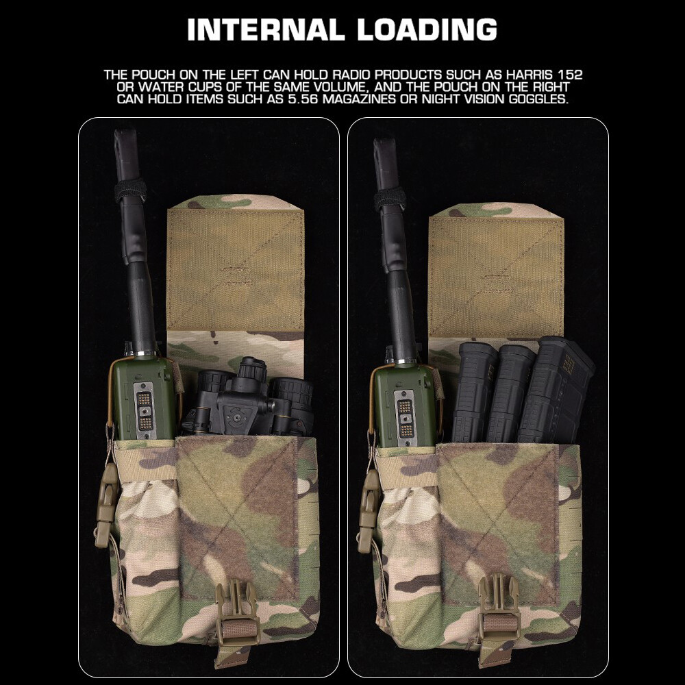 Wosport Tactical Molle Pouch Large Multifunctional Admin Sub Pouch Mag Storage