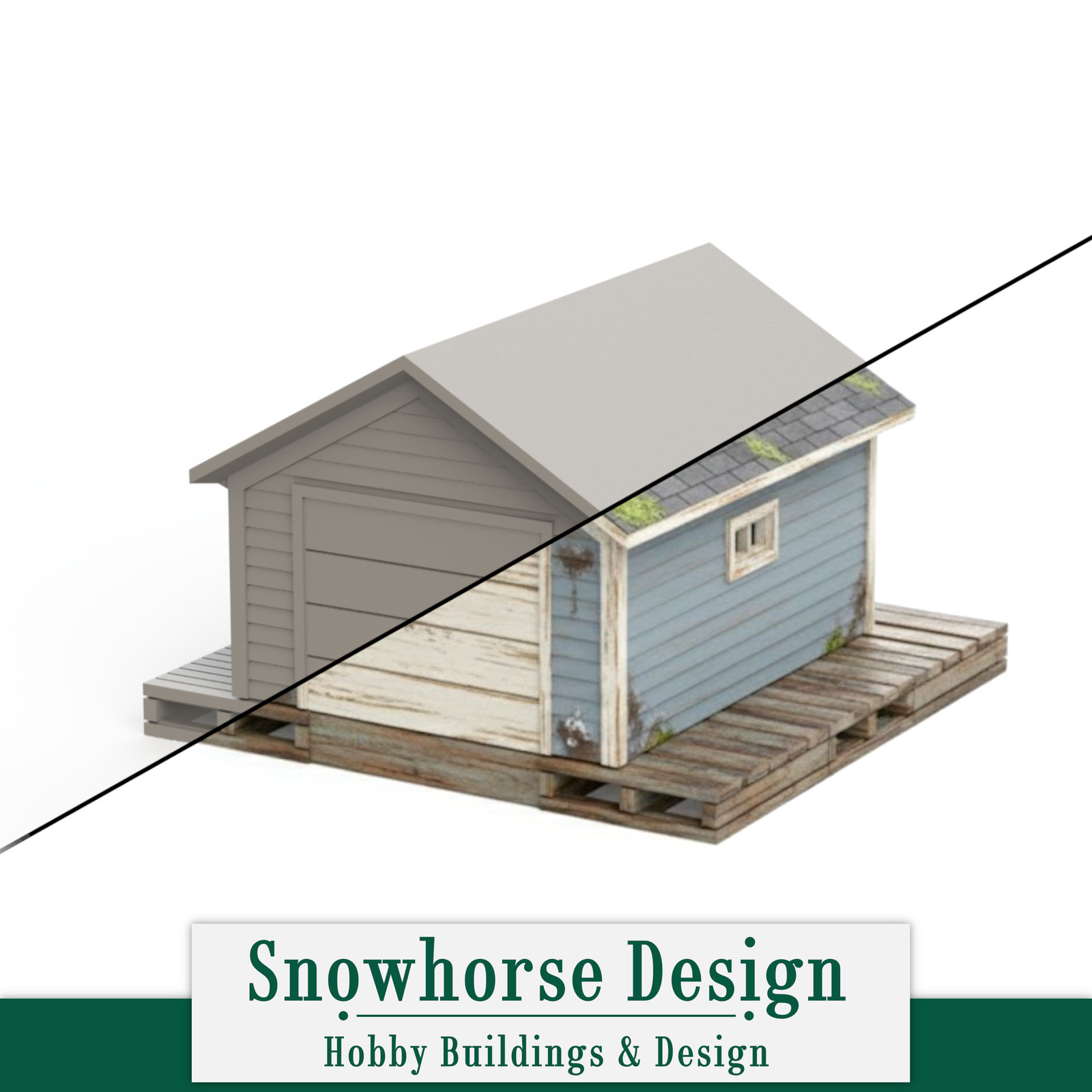 Boat House (Unpainted) | Shoreline Collection (HO Scale 1:87)