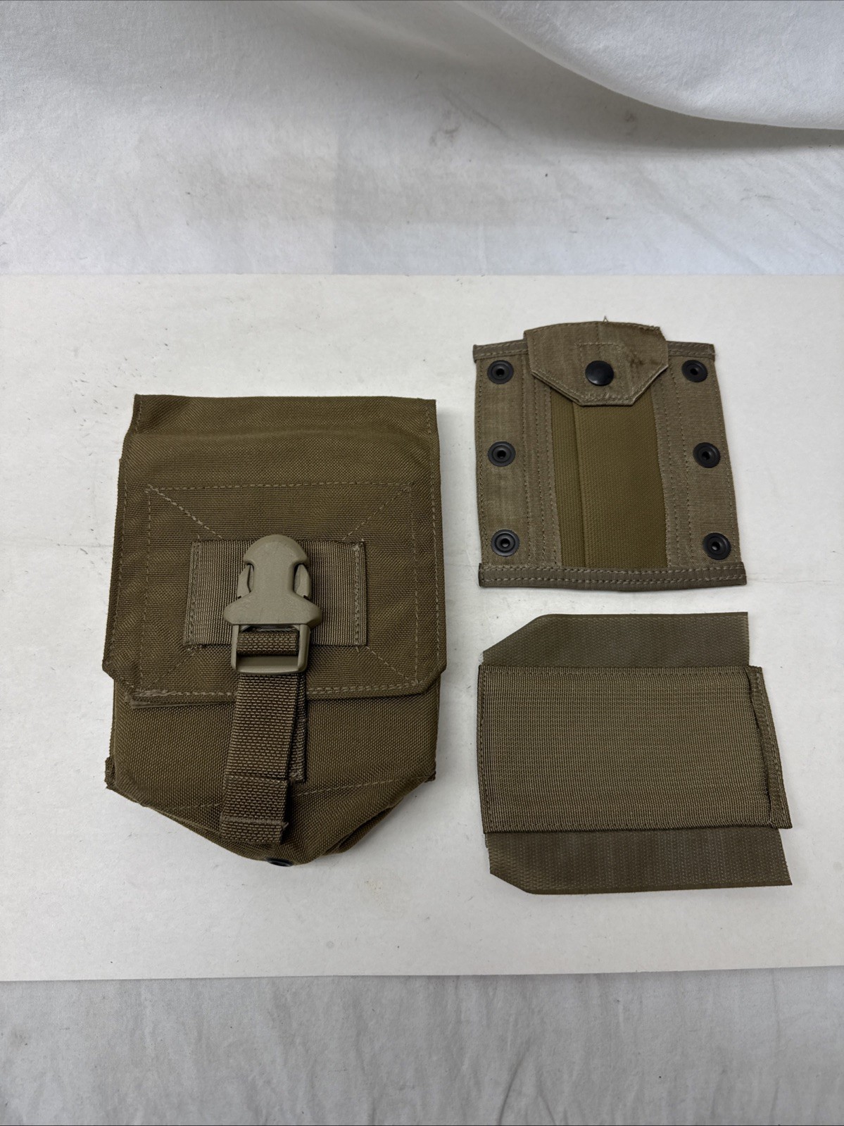 USED Eagle Industries MOLLE 762 Pouch W Buckle Utility FSBE Coyote Green Tag
