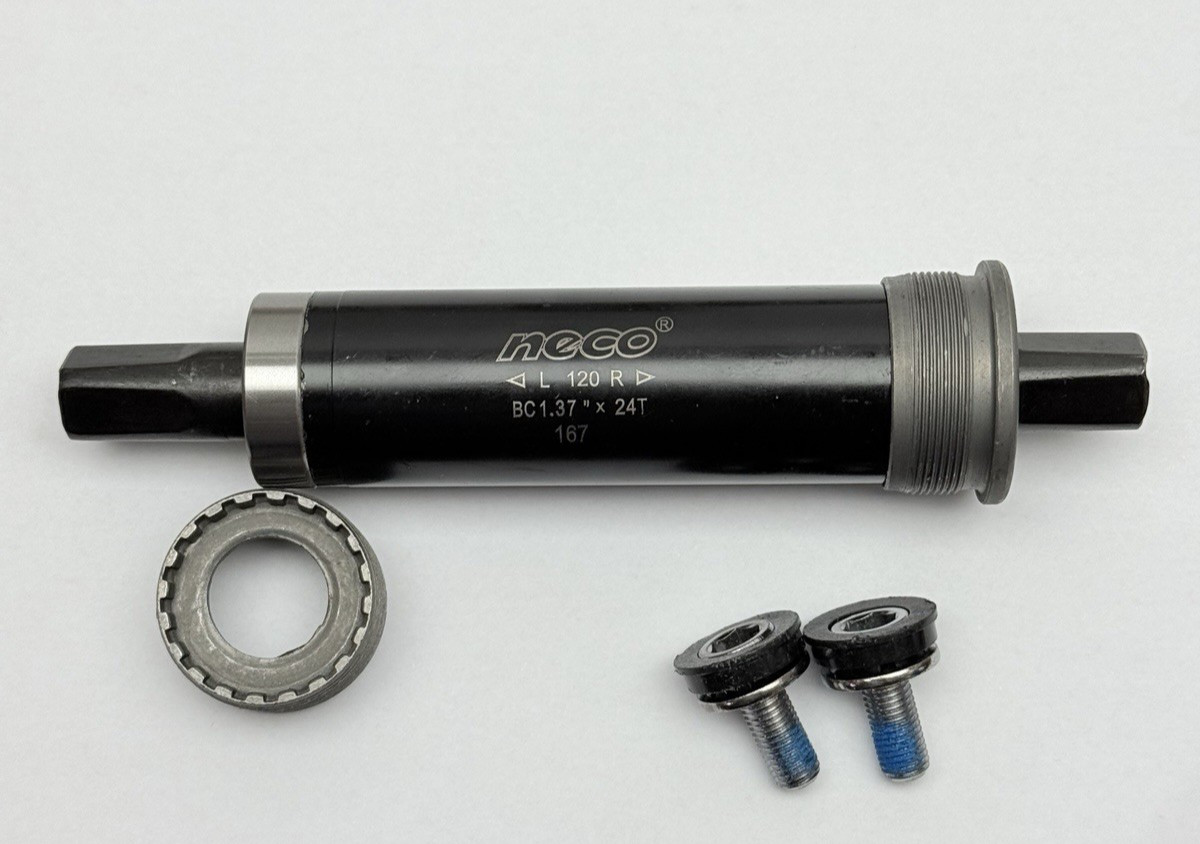 Neco, Tracer Steel Bottom Bracket For 120mm Width Axle  And 167mm Length