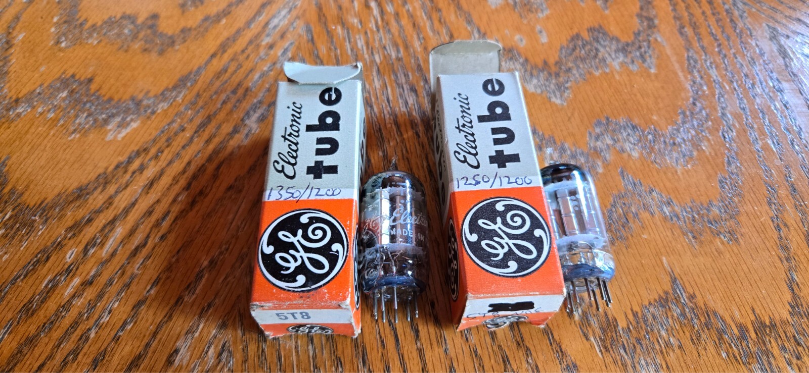 (2) GE 5T8 NOS Vacuum Tubes Tested