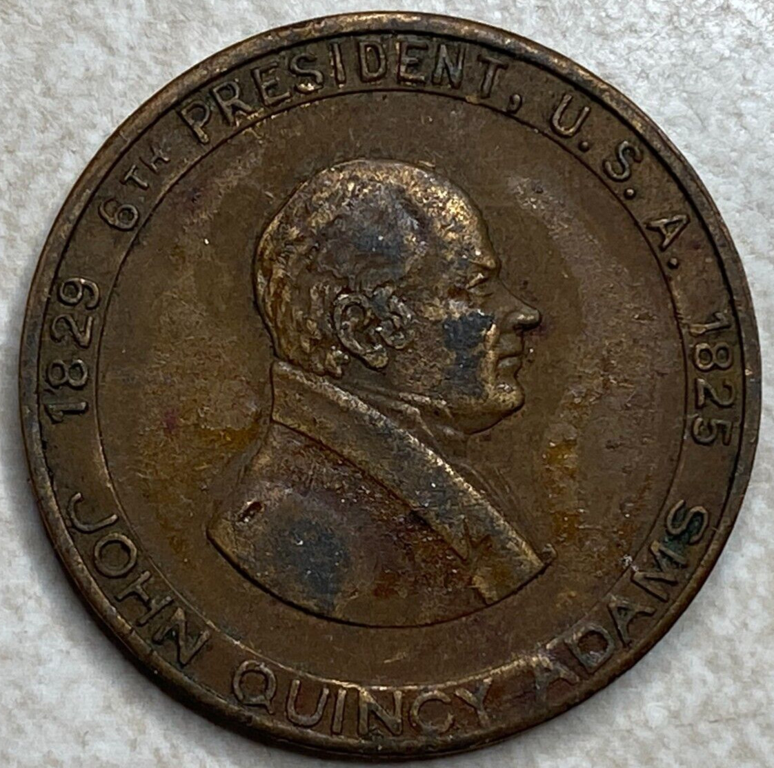 John Quincy Adams President Game Slot Arcade Jukebox Trade Token T3791
