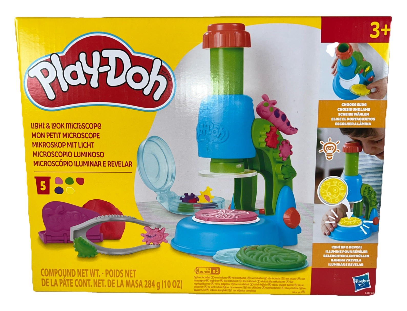 Play-Doh Light and Look Microscope Hasbro Colorful Fun 3+ Brand New
