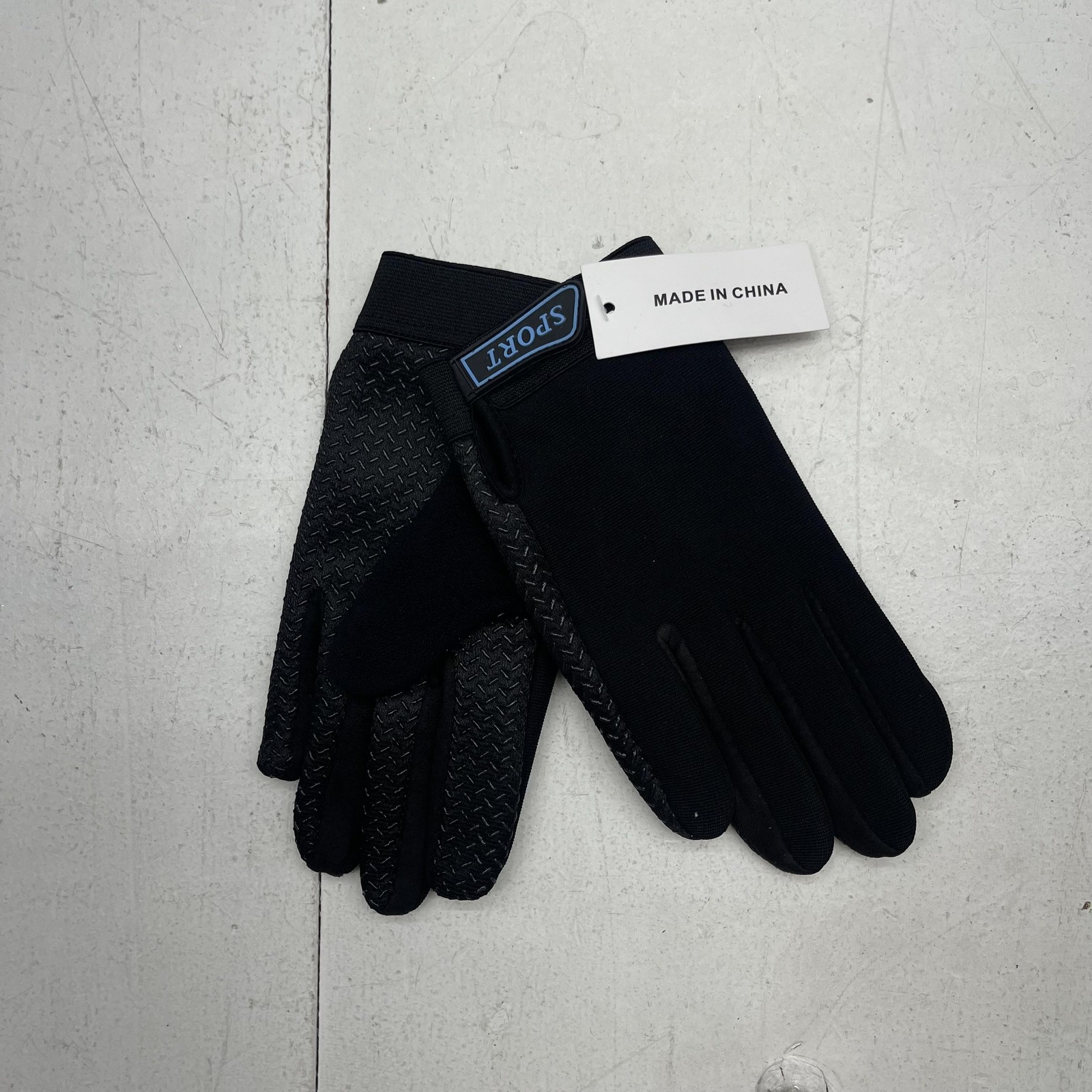 Sport Gloves Mens Black Non-Slip Grip Lightweight Work Driving Cycling