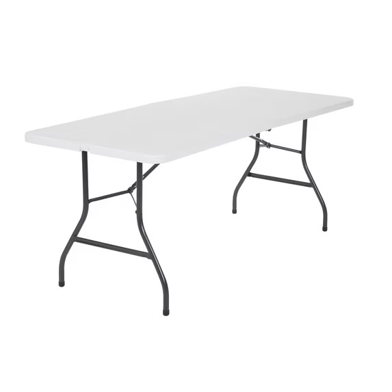 HOT SALE!! Cosco 6 Foot Premium Folding Table, White Speckle, NEW