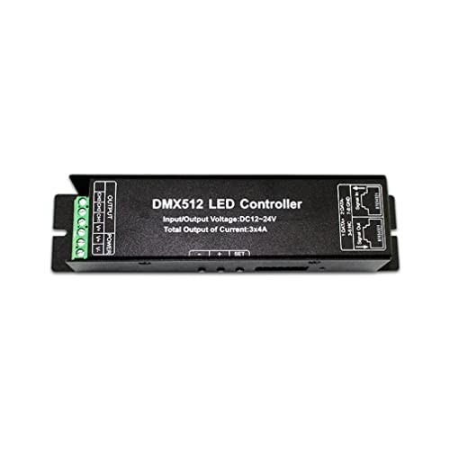 DMX512 LED Controller 3 Channel DMX Decoder with RDM Digital Display, DMX to