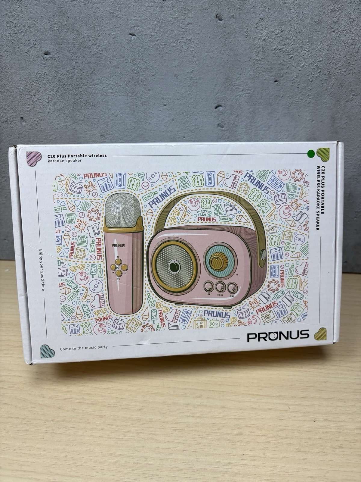 PRUNUS C20 Mini Karaoke Machine Portable Bluetooth Speaker