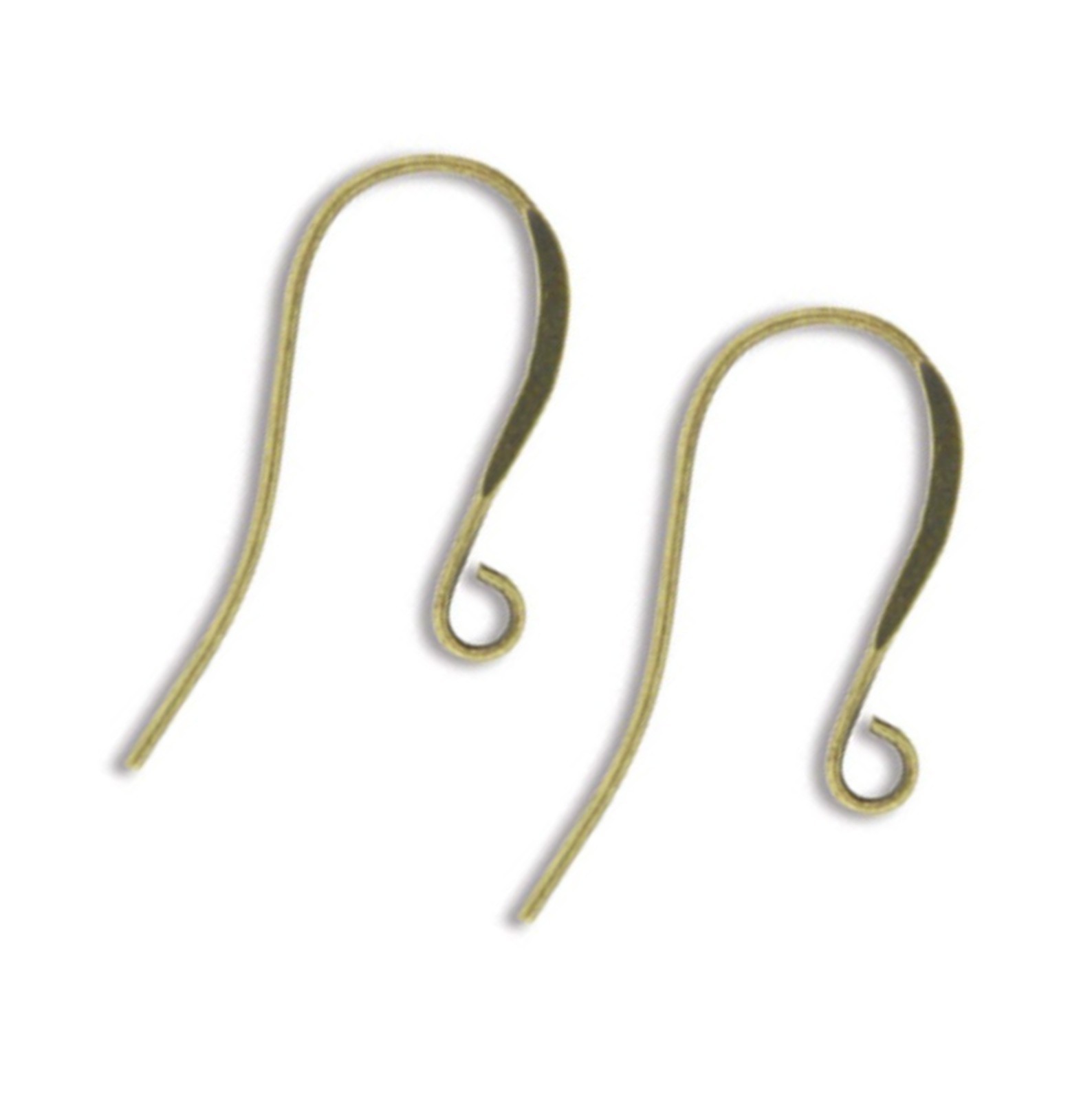 Antique Brass Plated Tall French Hook Ear Wires 26mm (144 Pieces = 72 Pairs)
