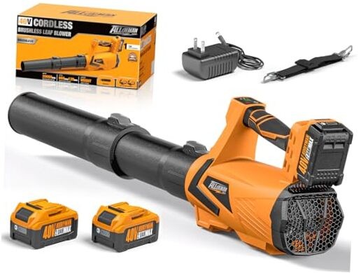 40V Battery Powered Leaf Blower Cordless with 2×2.0Ah 40V cordless leaf blower