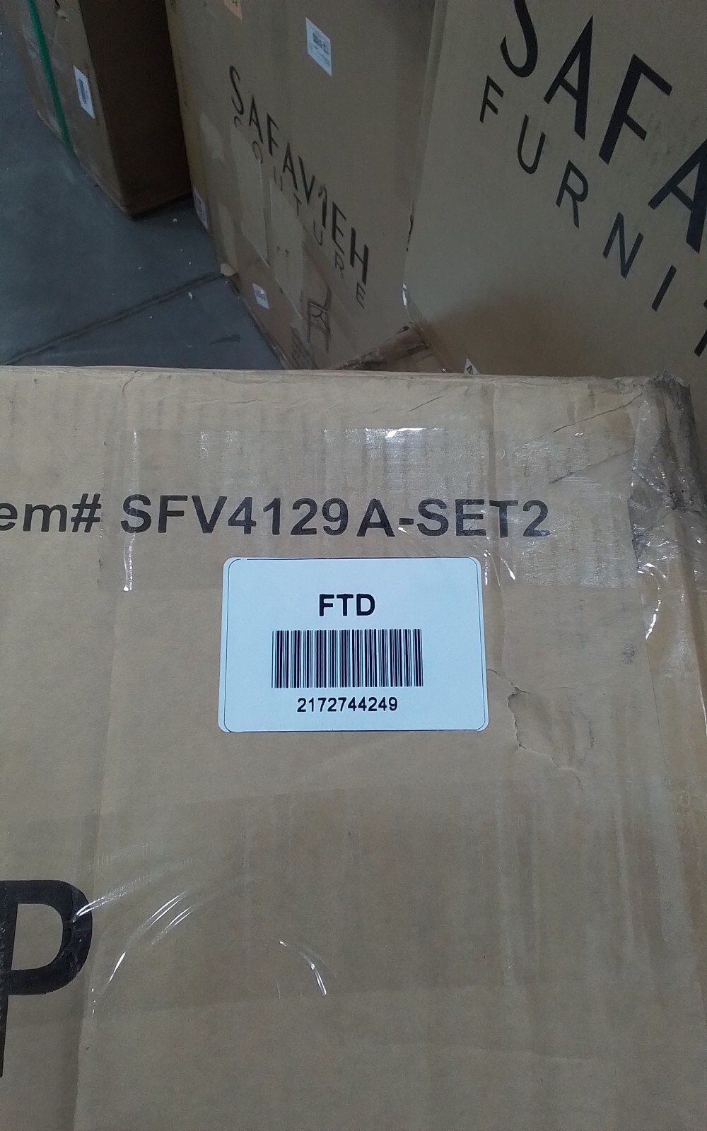 Safavieh ANNMARIE RATTAN BACK CHAIR, Reduced Price 2172744249 SFV4129A-SET2