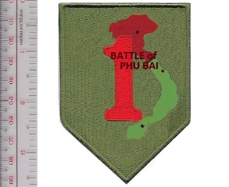 US Army Vietnam 1st Infantry Division Battle of Phu Bai Operation Lam NO TARIFF