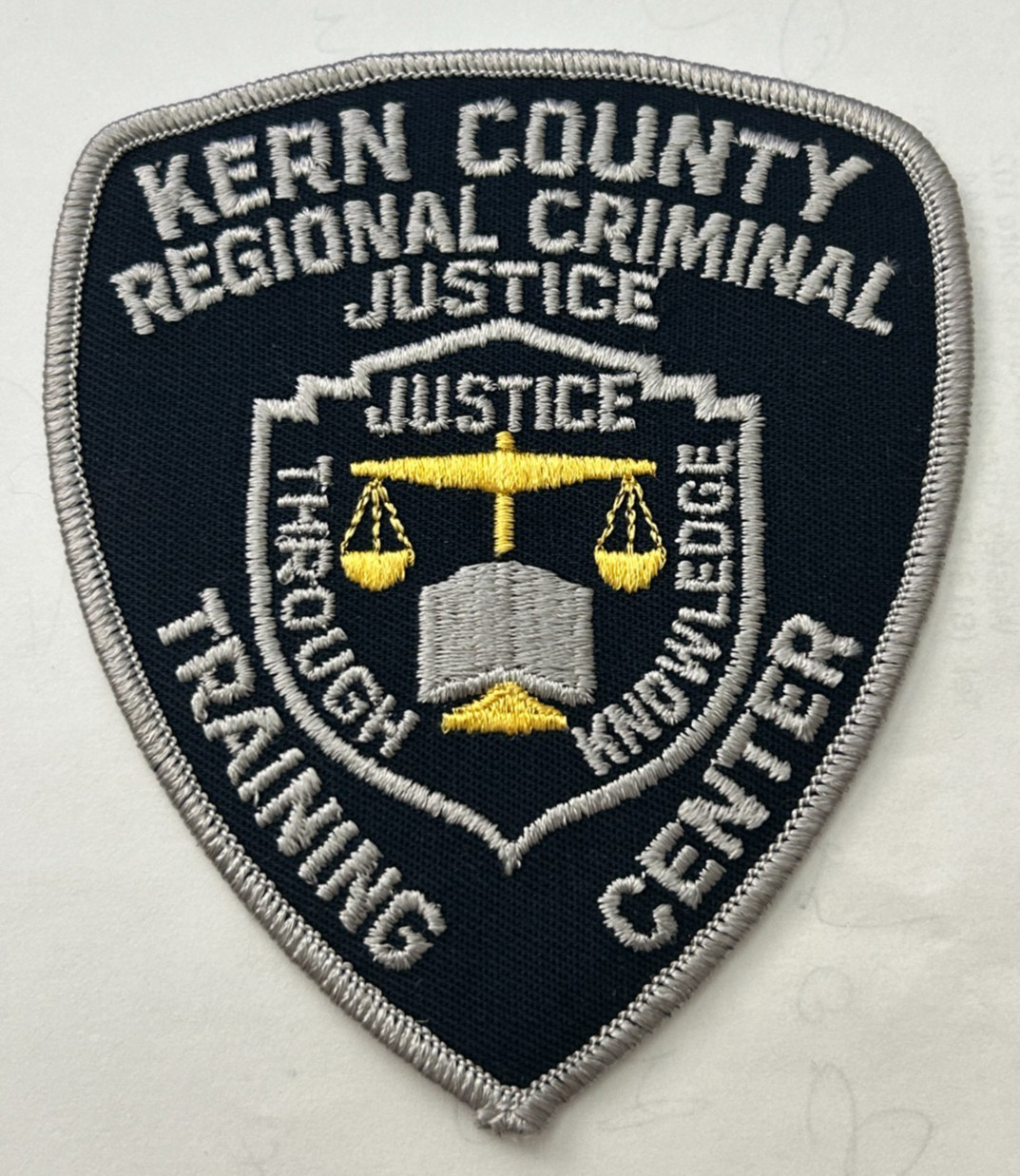 Kern County California Regional Criminal Justice Training Center Patch Unused