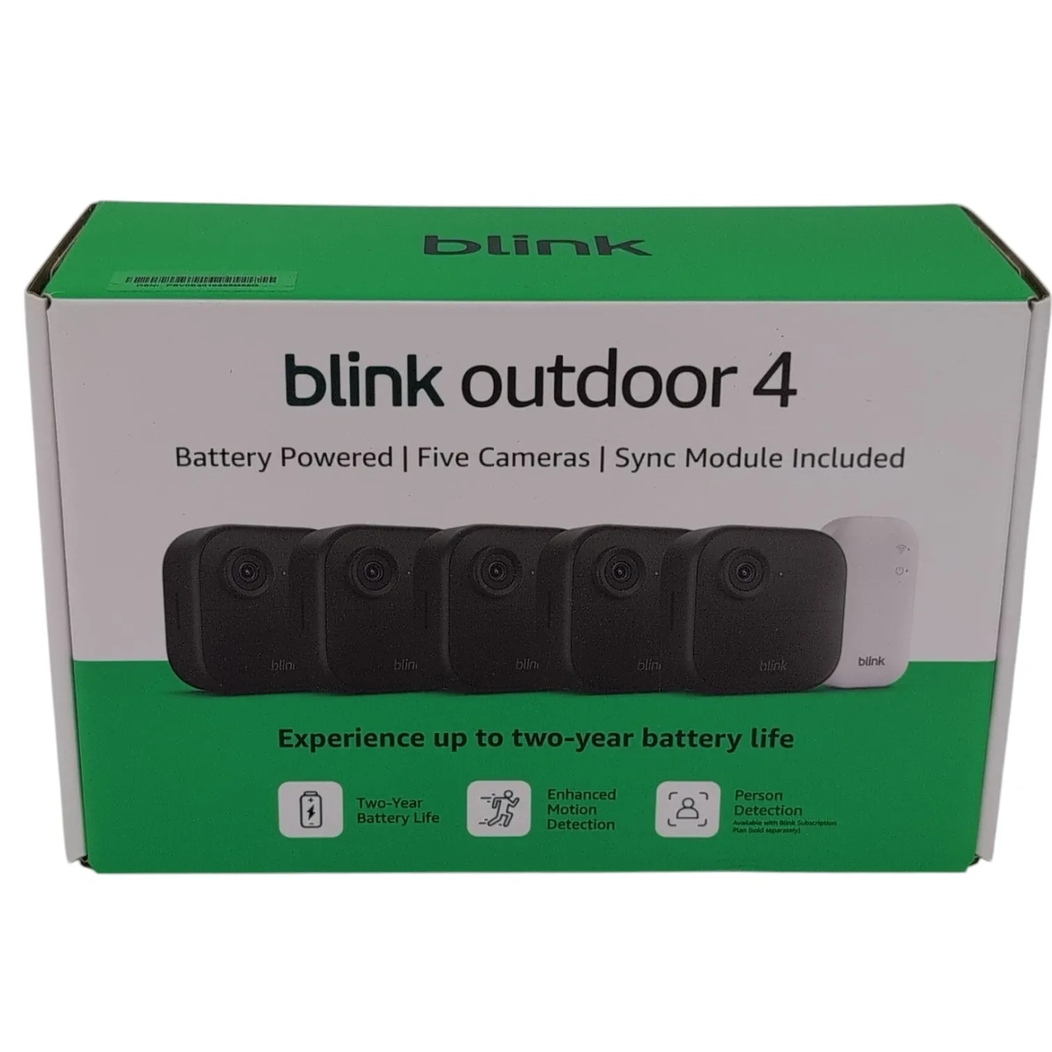 Blink Outdoor 4 4th Gen 5 Cameras + Sync Module Wireless Security Camera System