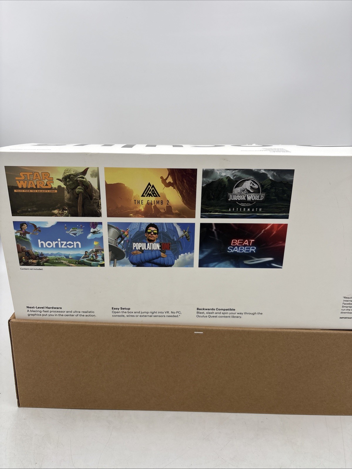 Meta Oculus Quest 2 128GB VR Headset w/Controllers & Box, Factory Reset Cleaned