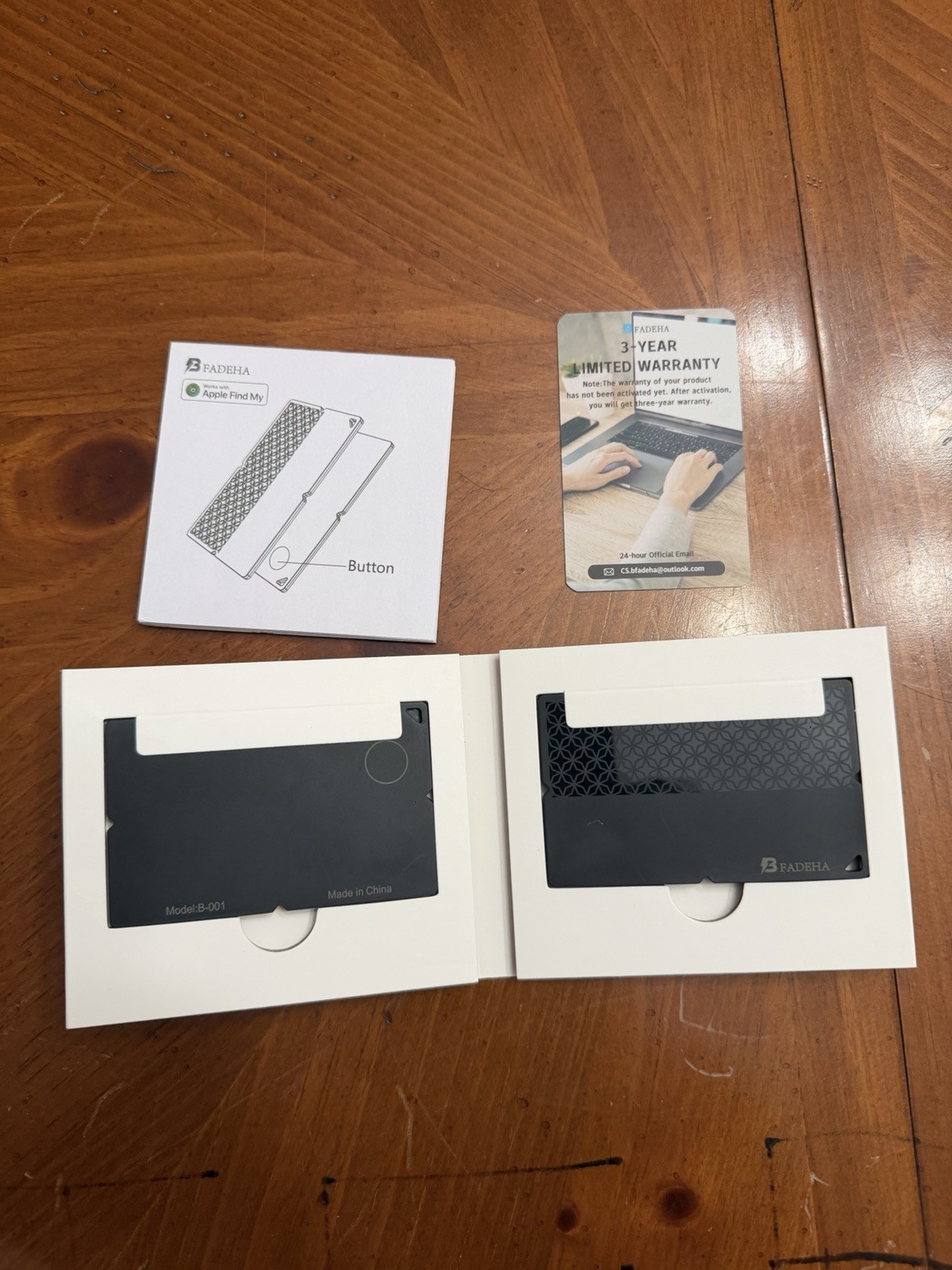 [Apple MFi Certified](iOS Only)- BFADEHA - Bluetooth Tracker Smart Card - 4 PACK