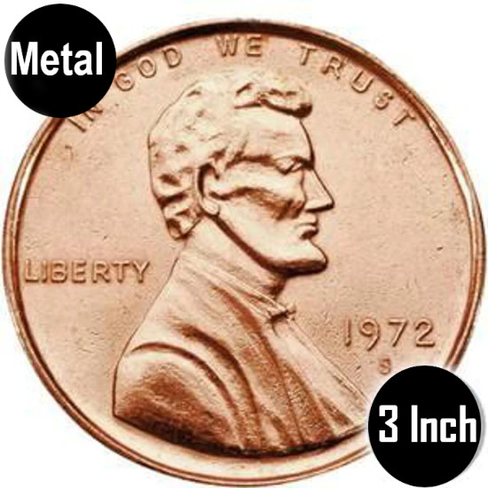 JUMBO 3 INCH COPPER PENNY - COIN MAGIC