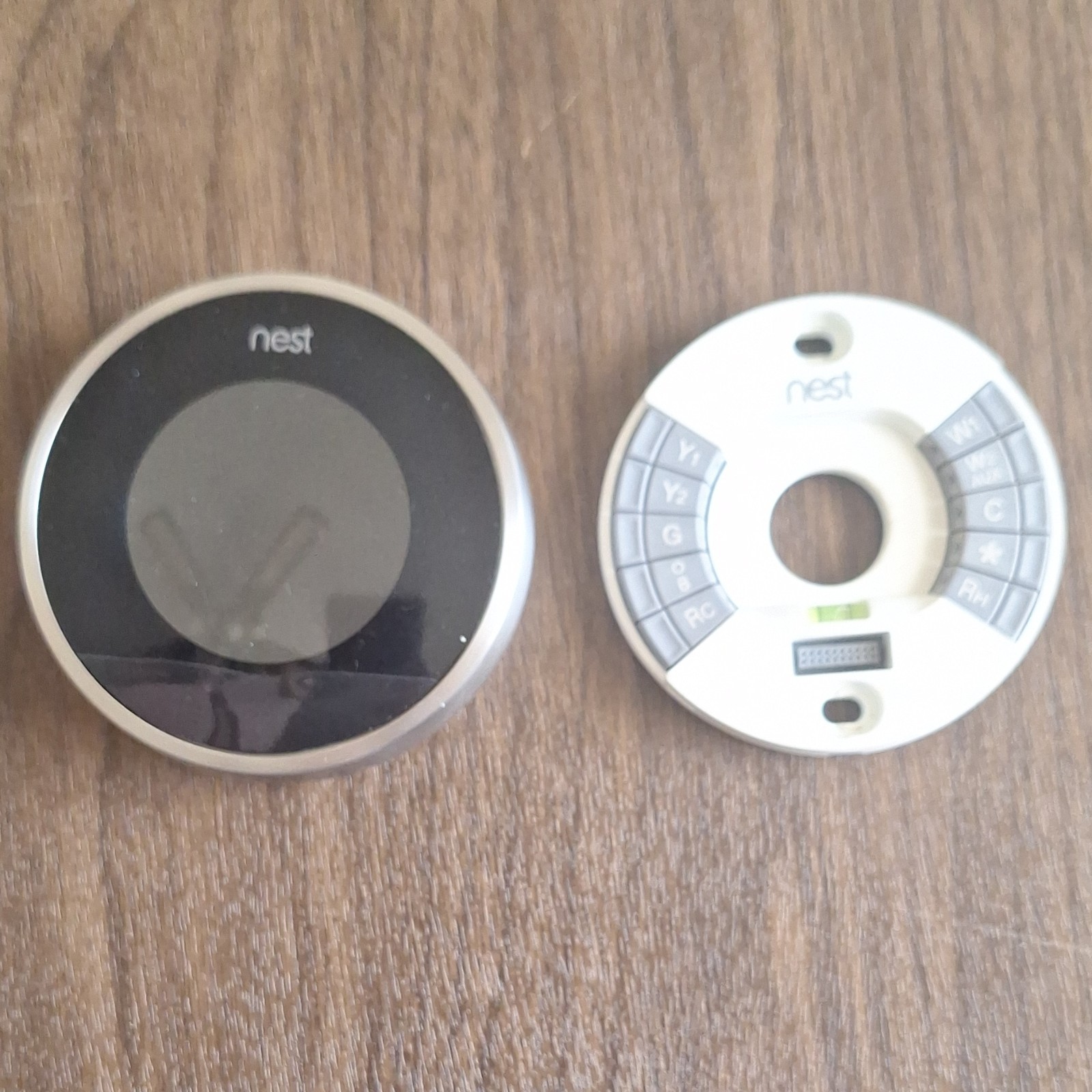 Nest 02A Programmable Smart Thermostat Digital Display Rotary Knob Base