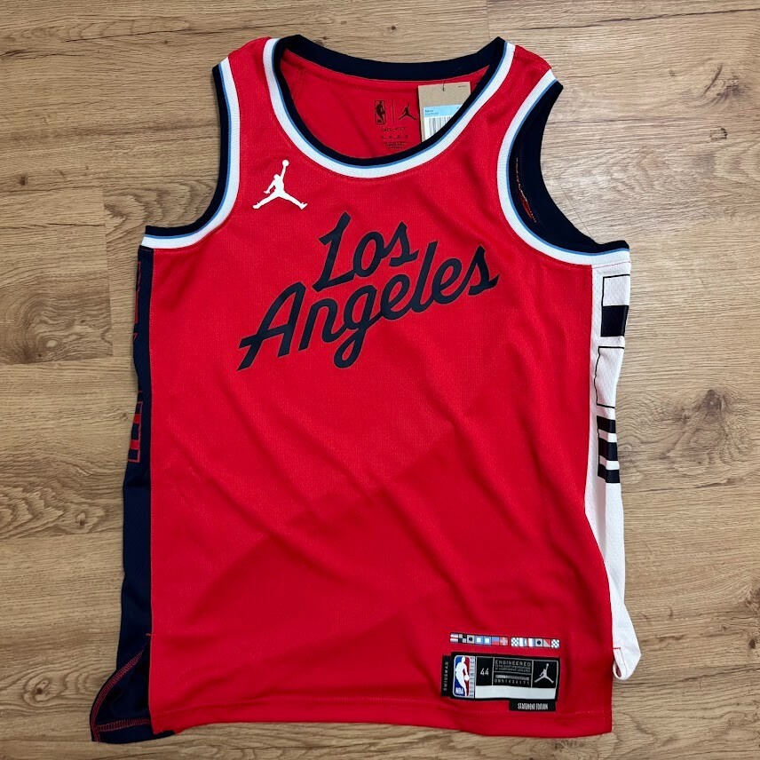 NWT Nike Los Angeles Clippers Statement Edition Red Jersey Blank Size Large 48