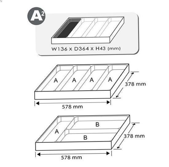 TOPTUL GBAT0303 Trolley Tool Insert