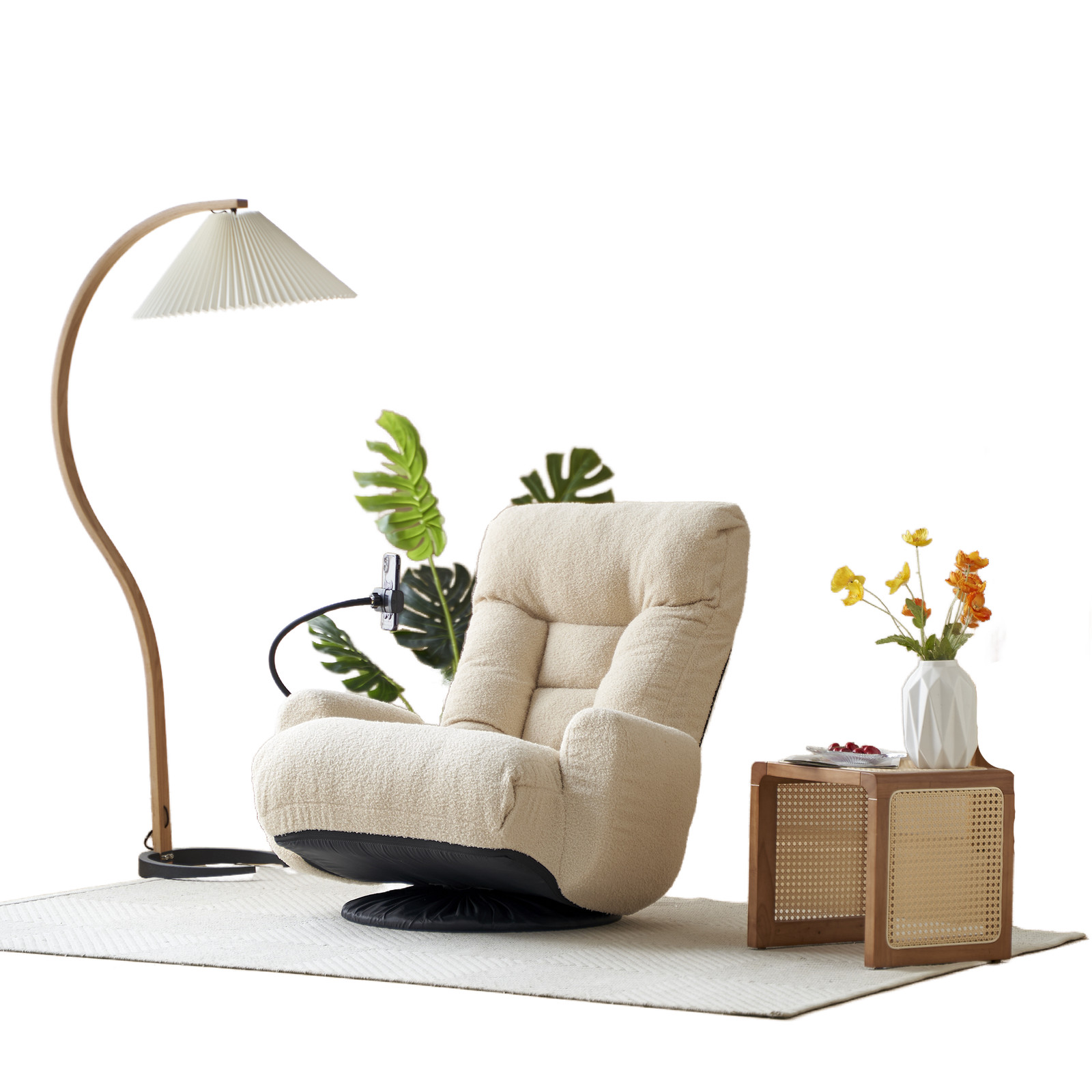 Adjustable head and waist, game chair, lounge chair in the living room, 360 de