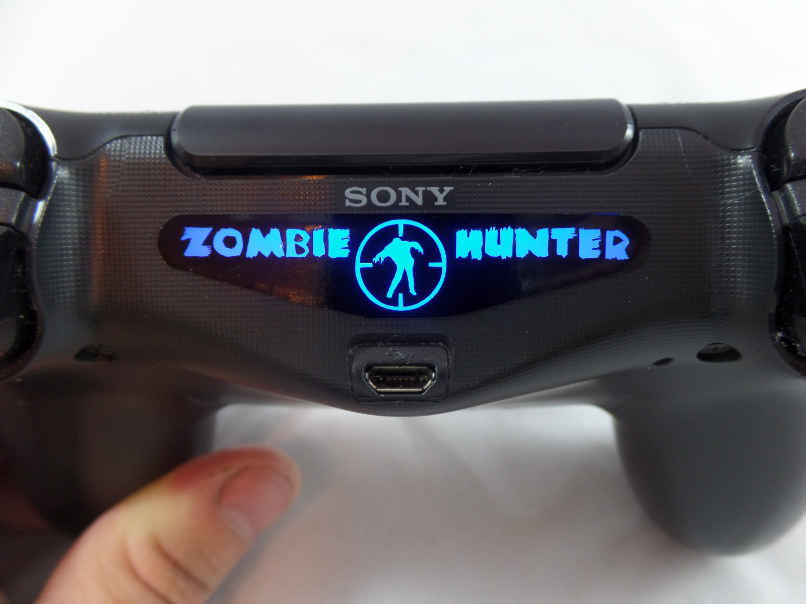 Custom PS4 Controller Target Zombie Hunter Light Bar Decal Sticker