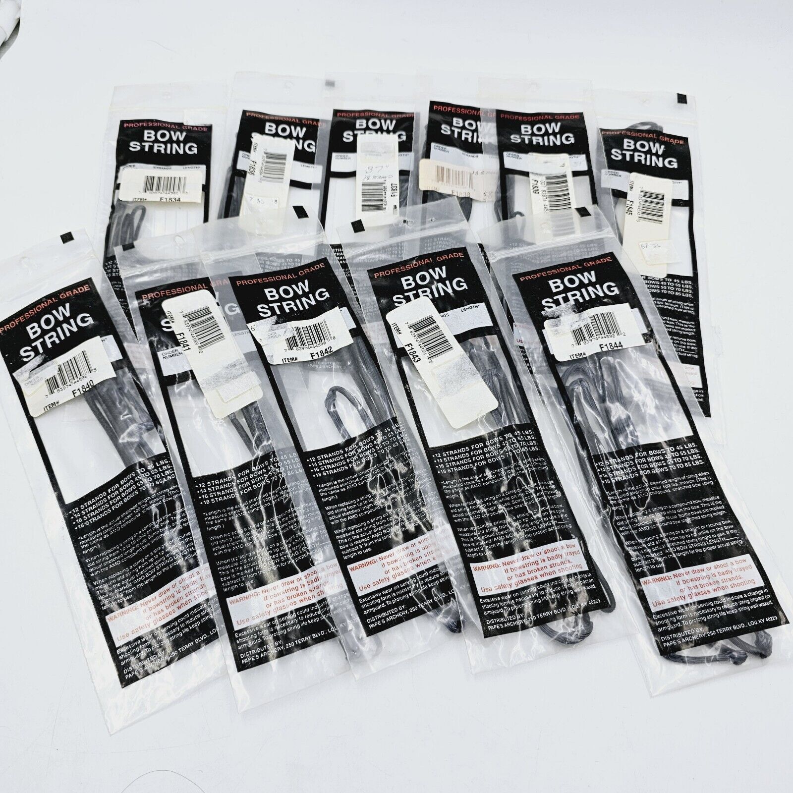 Pape's Archery F18 Professional Grade Bowstring 18 Strands Bows 70-85 Lbs Choose