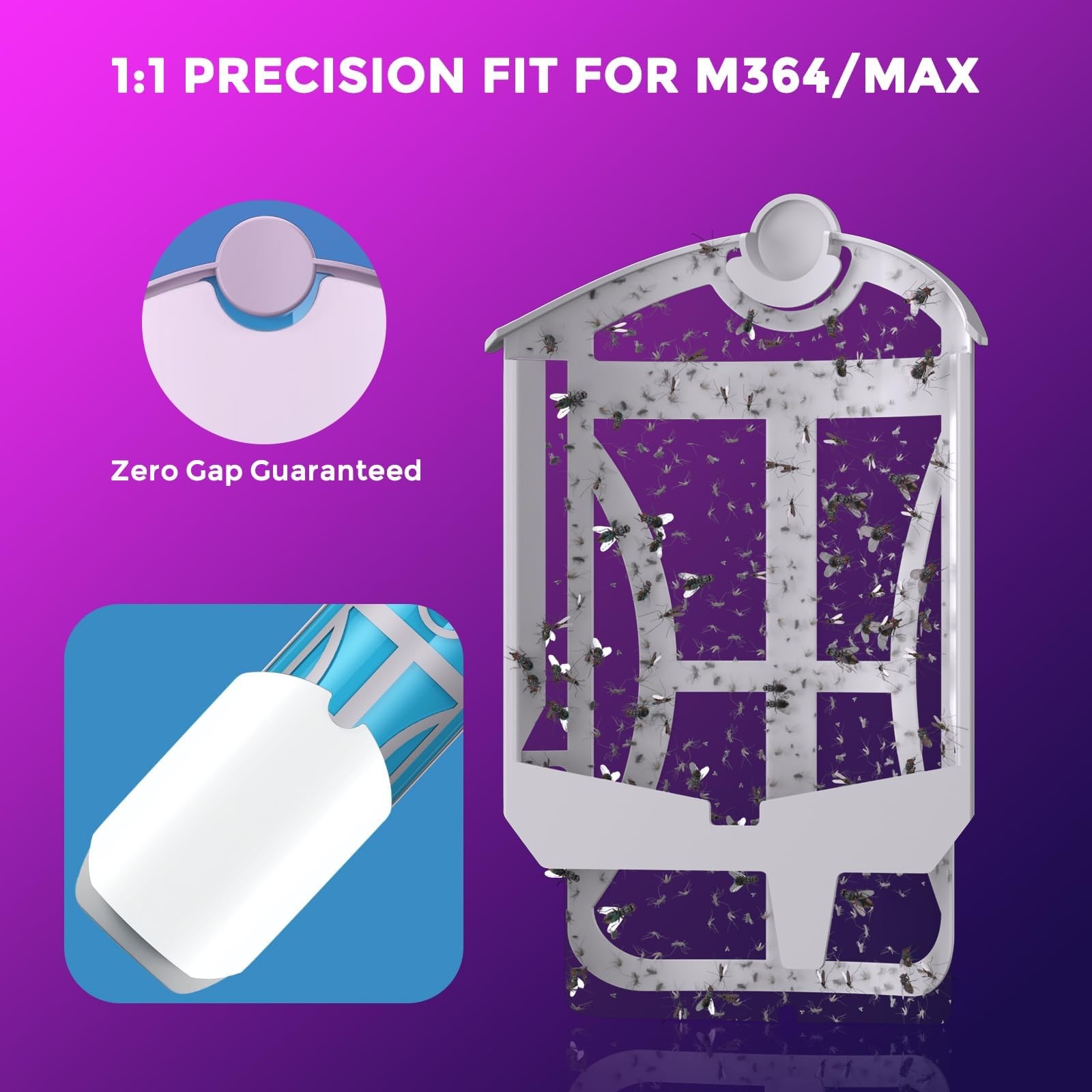 10-Pack Flying Insect Trap Refills for M364 & M364A - Enhanced Adhesive