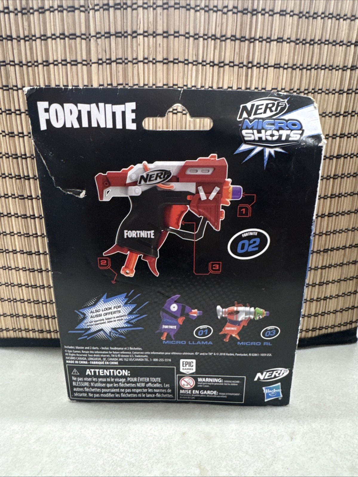 Fortnite Micro TS Nerf MicroShots Dart-Firing Toy