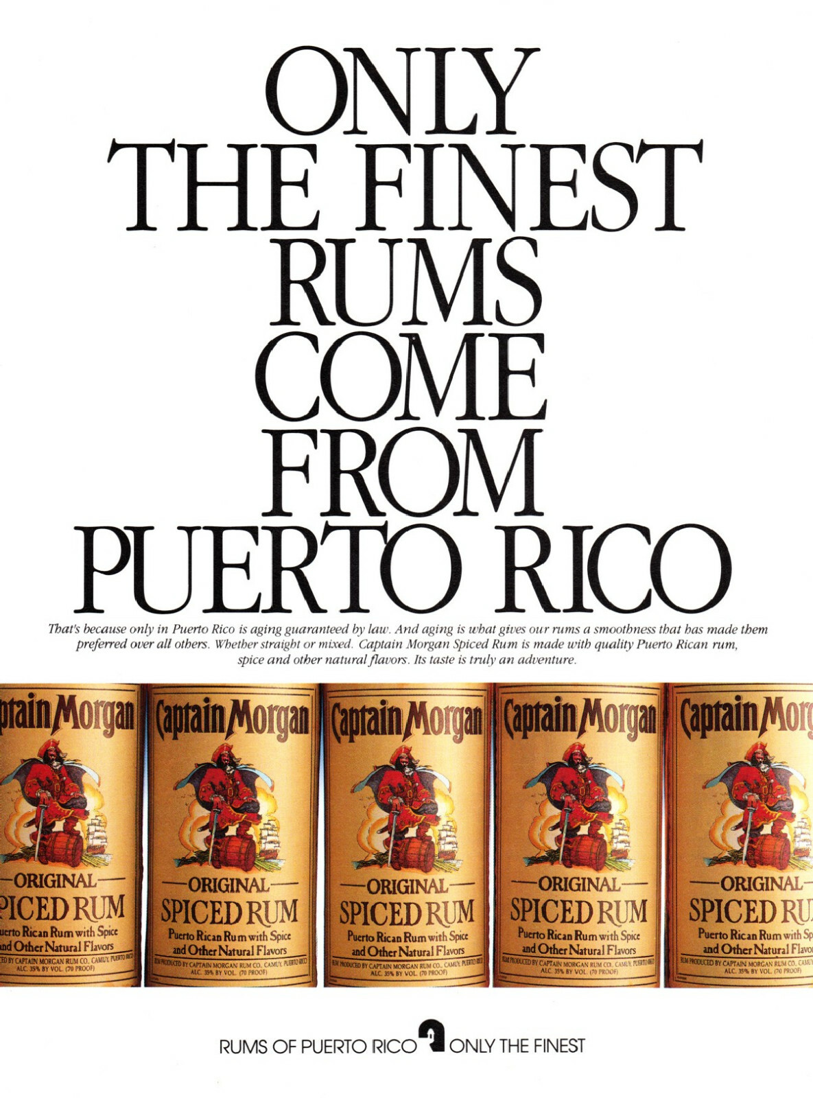 CAPTAIN MORGAN RUM AD #5 RARE 1995 OUT OF PRINT VINTAGE