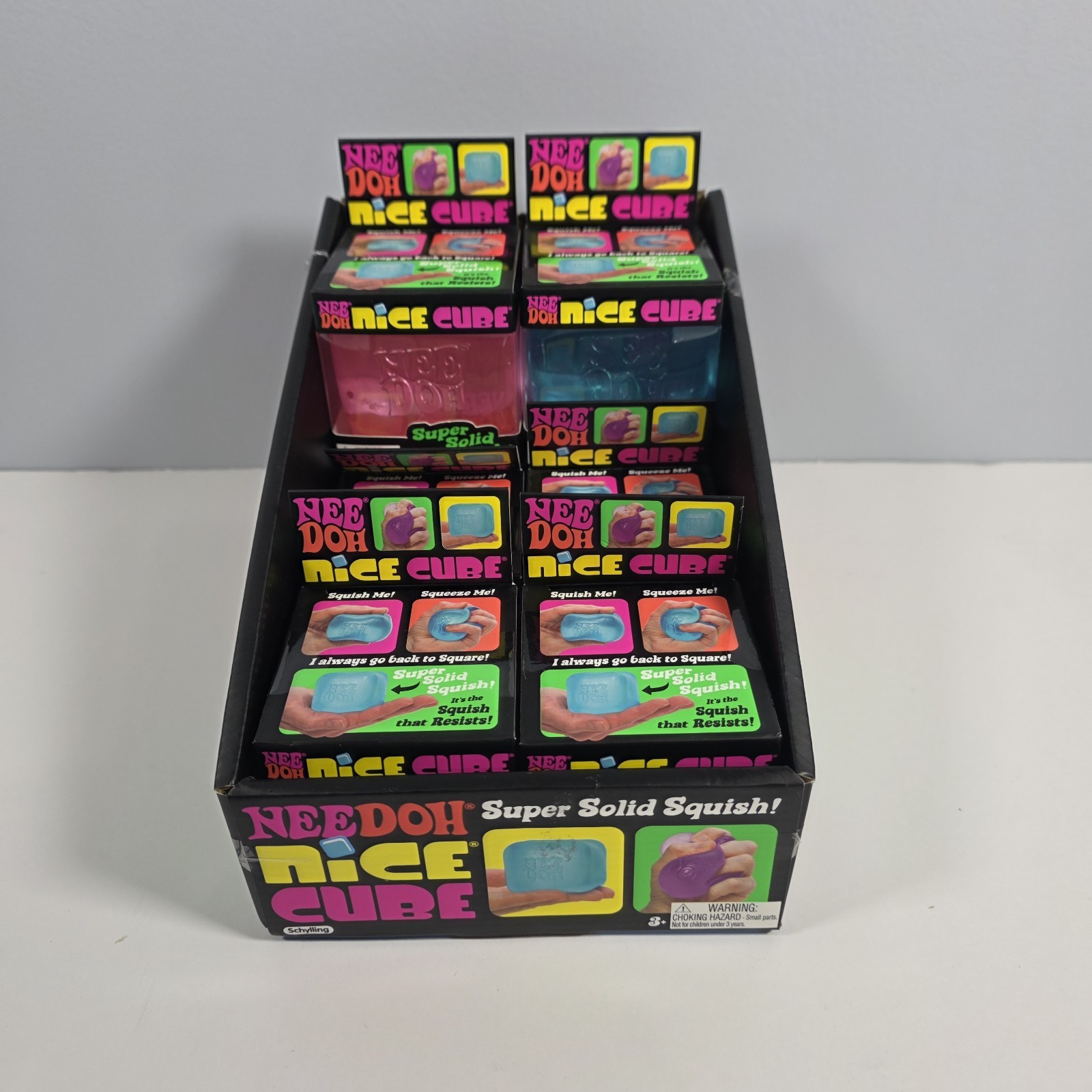 NeeDoh Nice Cube - Super Solid Squish! (CASE) - 8 Brand New Cubes TikTok Viral